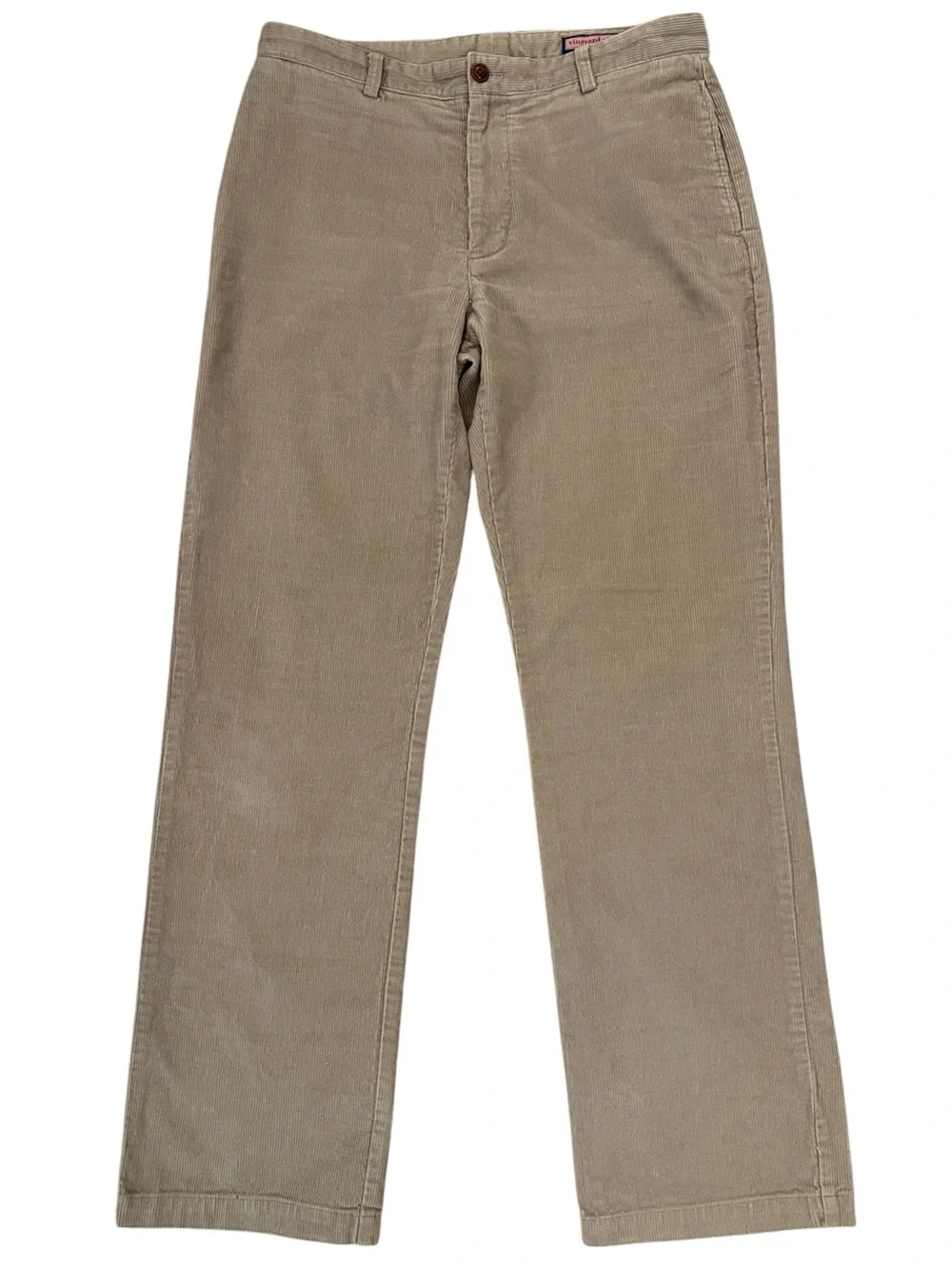 Vineyard Vines Wide Wale Corduroy Club Pants Tan Beige All Cotton 34x34 Shep Ian